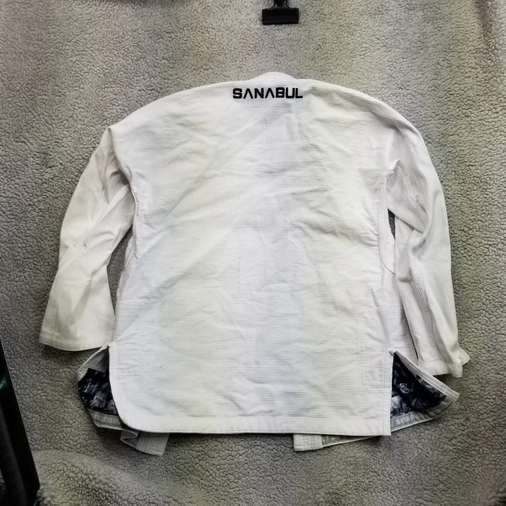 Jiu jitsu Gi Sanabul NASA A0 RARE White Space MMA TOP ONLY SEE DESC